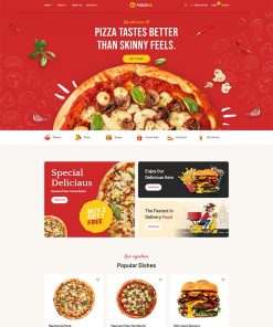 Install the pizza restaurant website template BHTP251