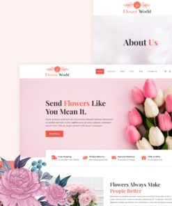 Flower World - Flower Shop and Florist WordPress